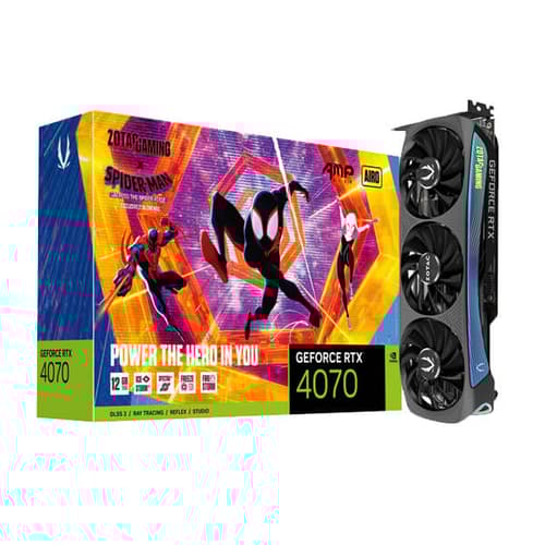 Zotac Gaming RTX 4070 Amp Airo Spider Man 12GB Graphics Card
